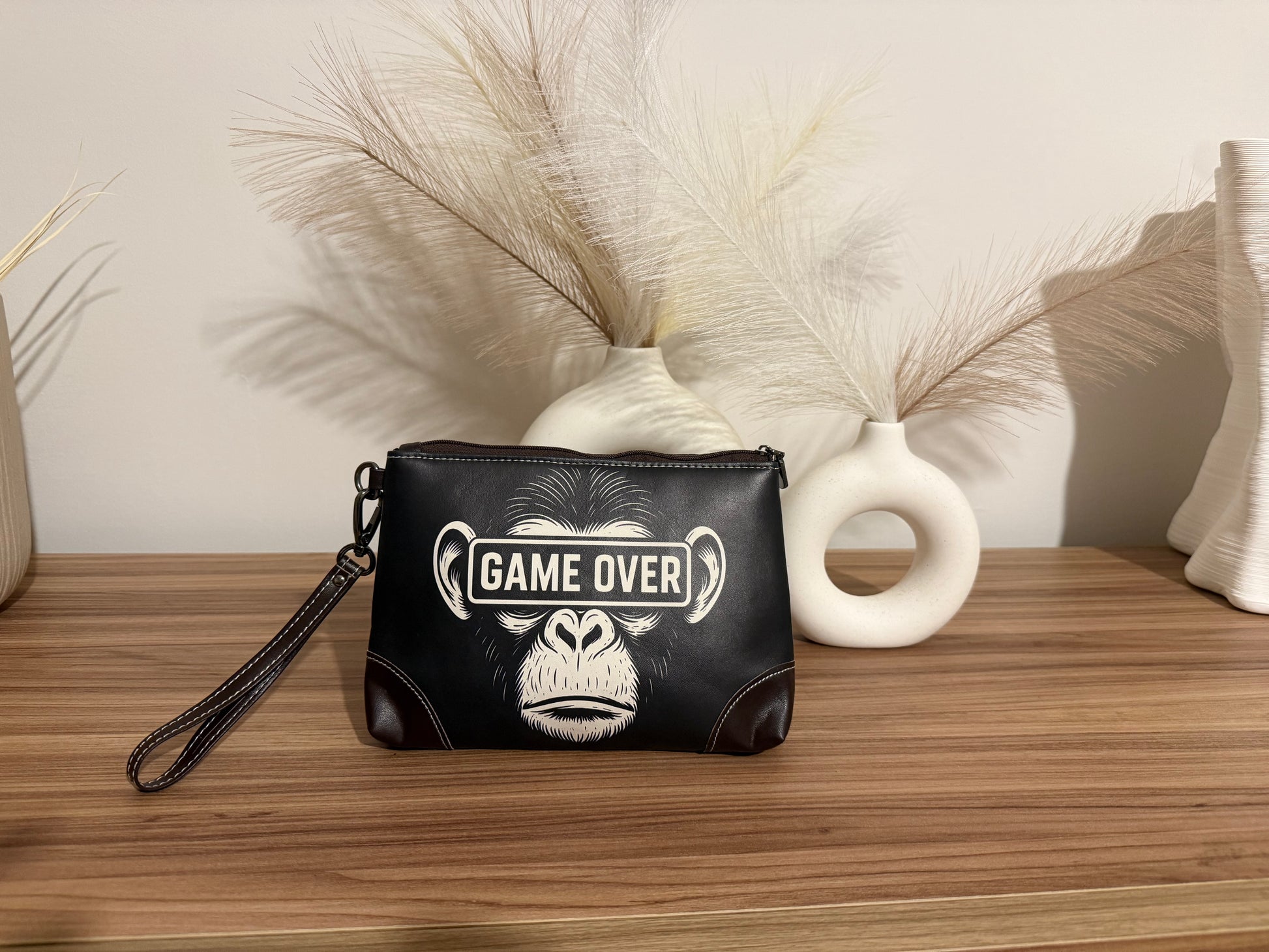 Pochette Scimmia Game Over – Edizione Limitata in Pelle
