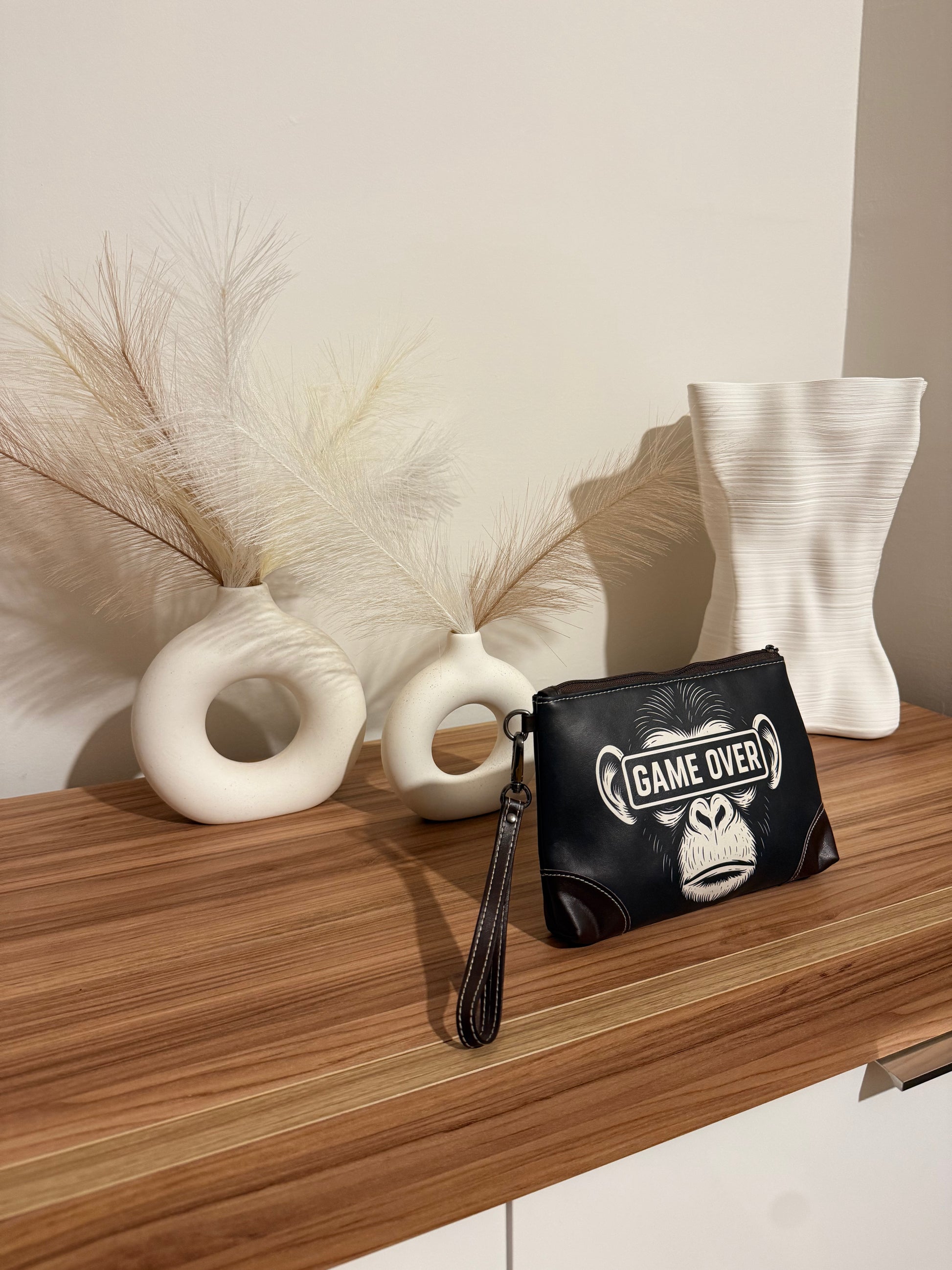 Pochette Scimmia Game Over – Edizione Limitata in Pelle