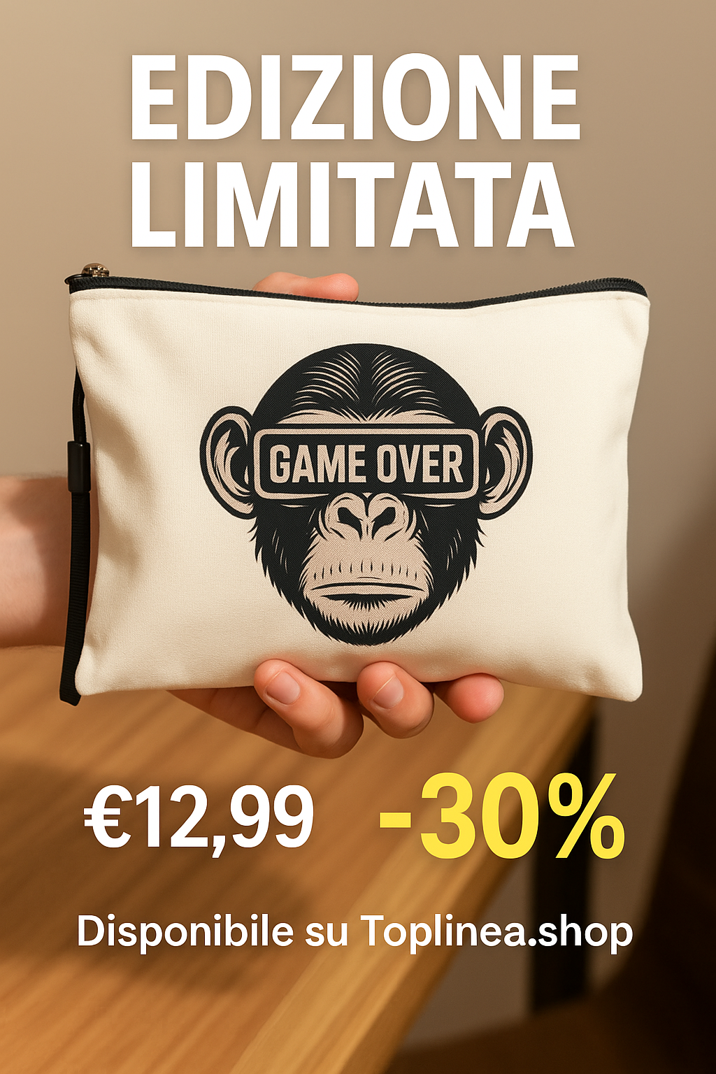 Pochette Scimmia GAME OVER – Edizione Limitata