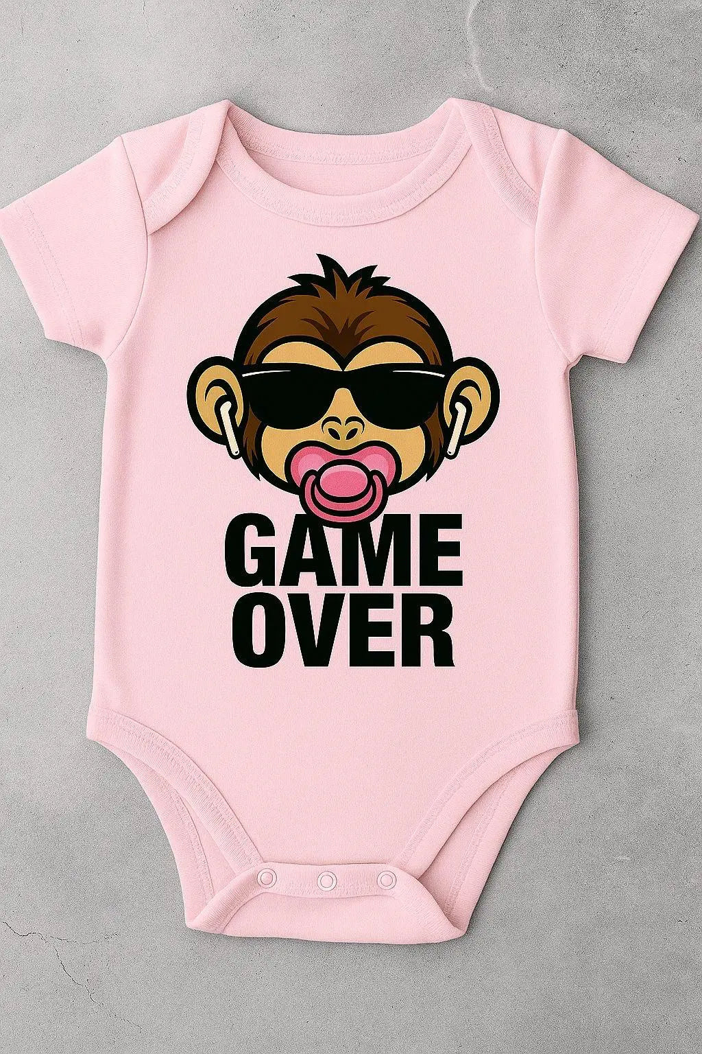 👶 Body per Bambina – “Scimmietta Game Over” - Toplinea